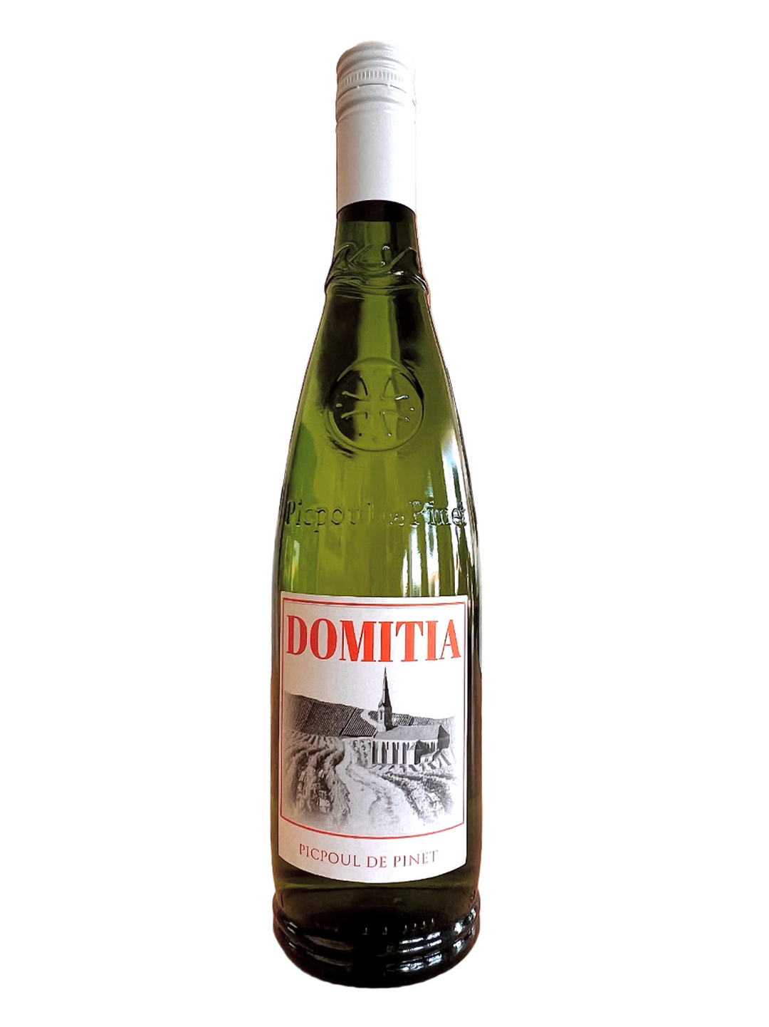 Wine on White background