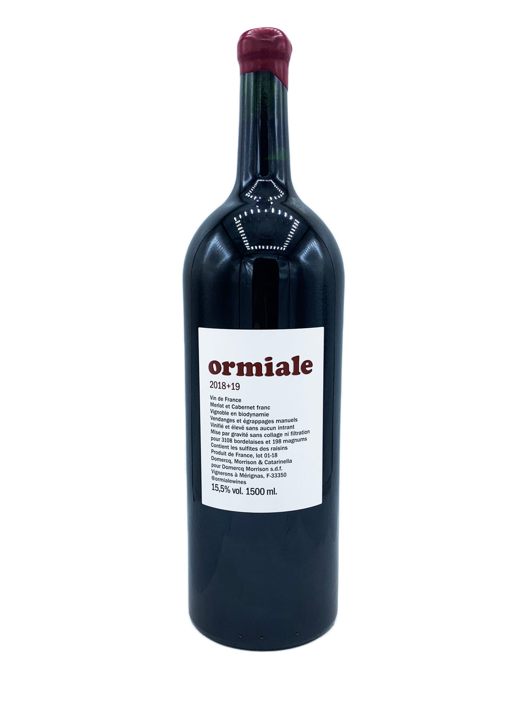 Ormiale Red 2018 + 19 - Wine Therapy NYC