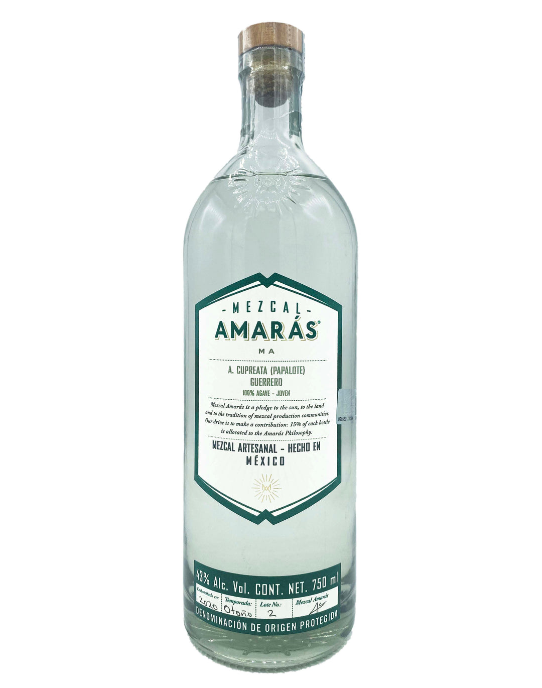 Amaras Mezcal Cupreata 750ml - Wine Therapy NYC