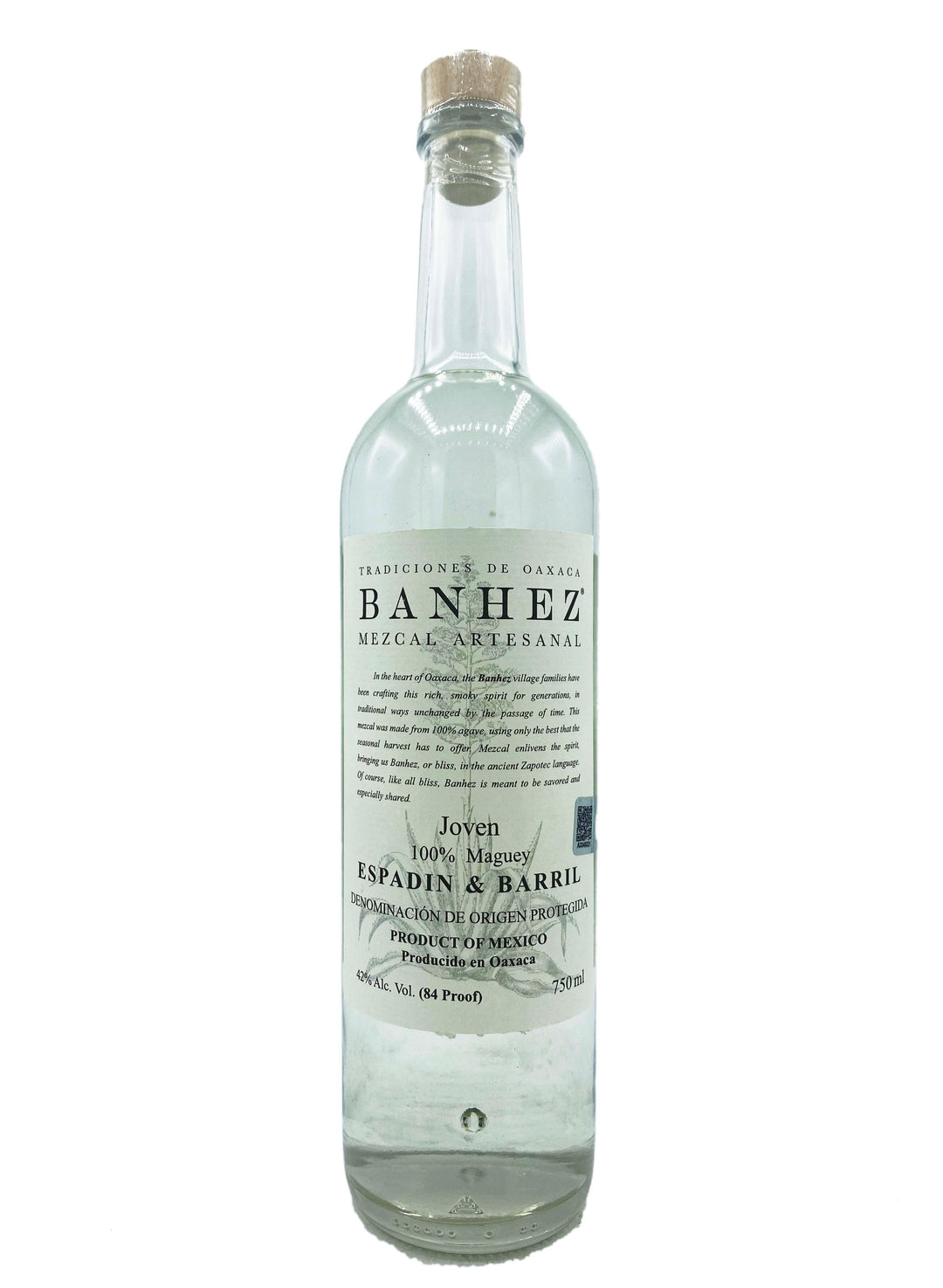 Banhez Mezcal Joven Espadin &amp; Barril 750ml - Wine Therapy NYC