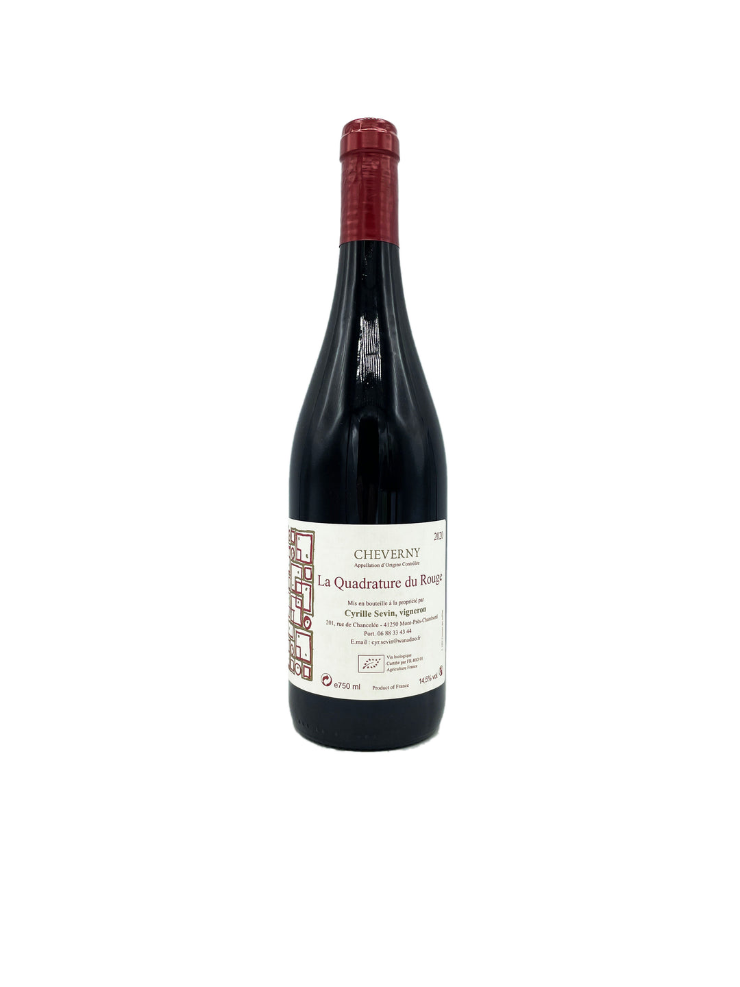 Cyrille Sevin La Quadrature du Rouge 2020 - Wine Therapy NYC