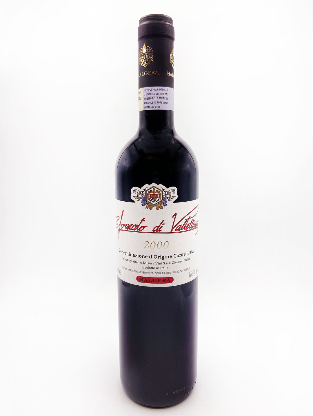 Balgera Valtellina Sforzato Tradizionale 2000 - Wine Therapy NYC