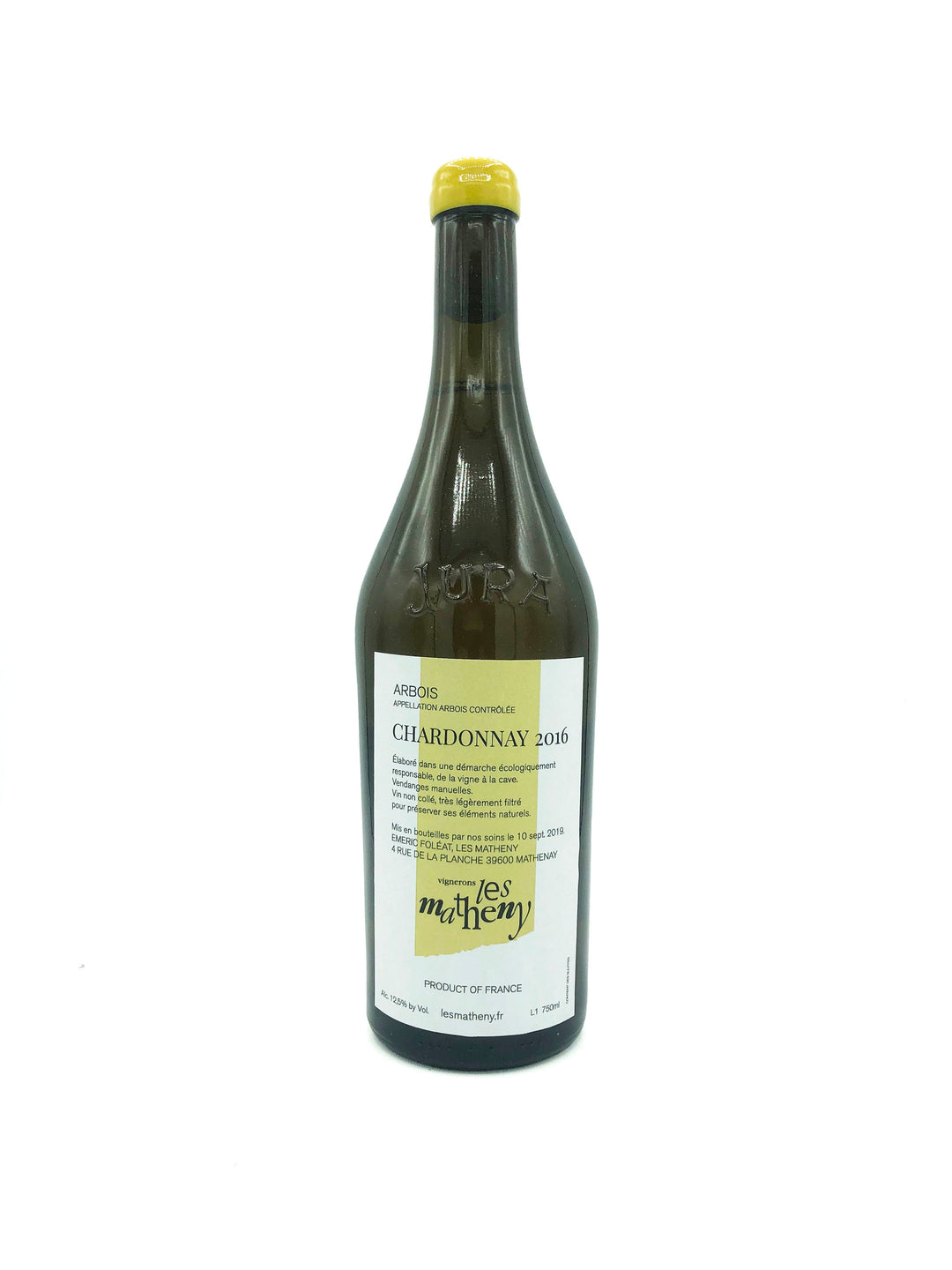 Les Matheny Arbois Chardonnay 2016 - Wine Therapy NYC