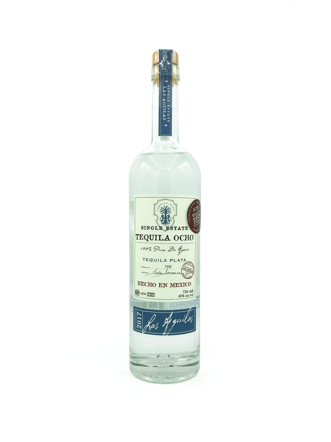 Tequila Ocho Plata El Pedregal 2021 750ml - Wine Therapy NYC